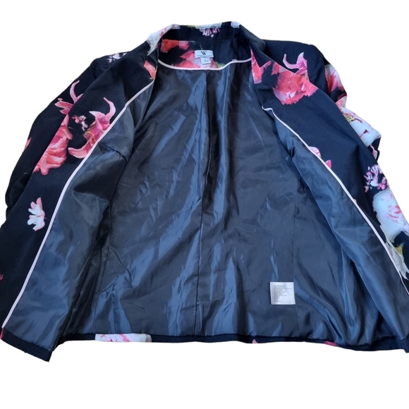 Worthington Lined Floral Bolero Jacket - Picture 9 of 9